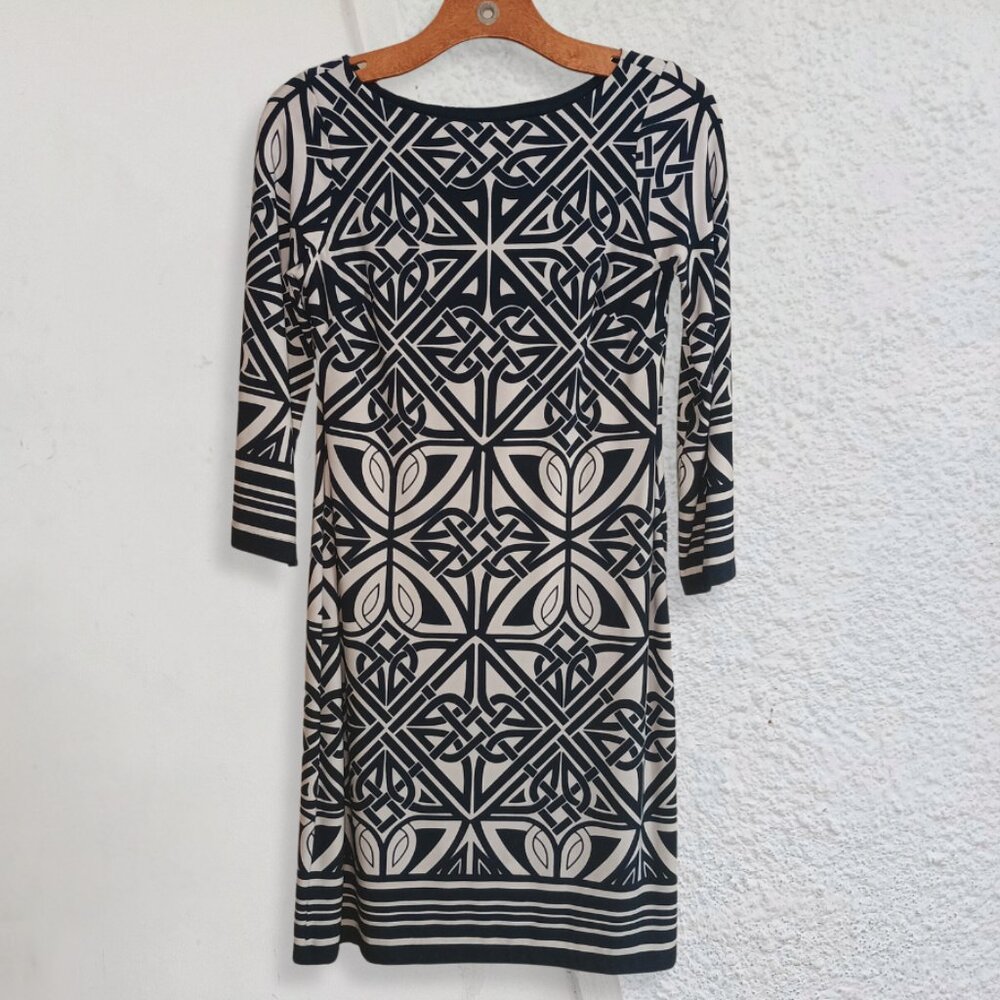 4/$25 Navy Tribal Print Midi